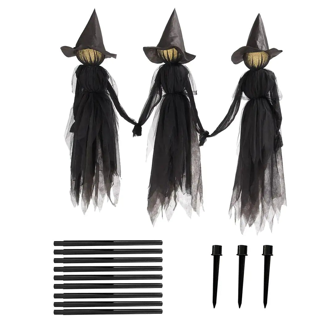 3 witches with stakes