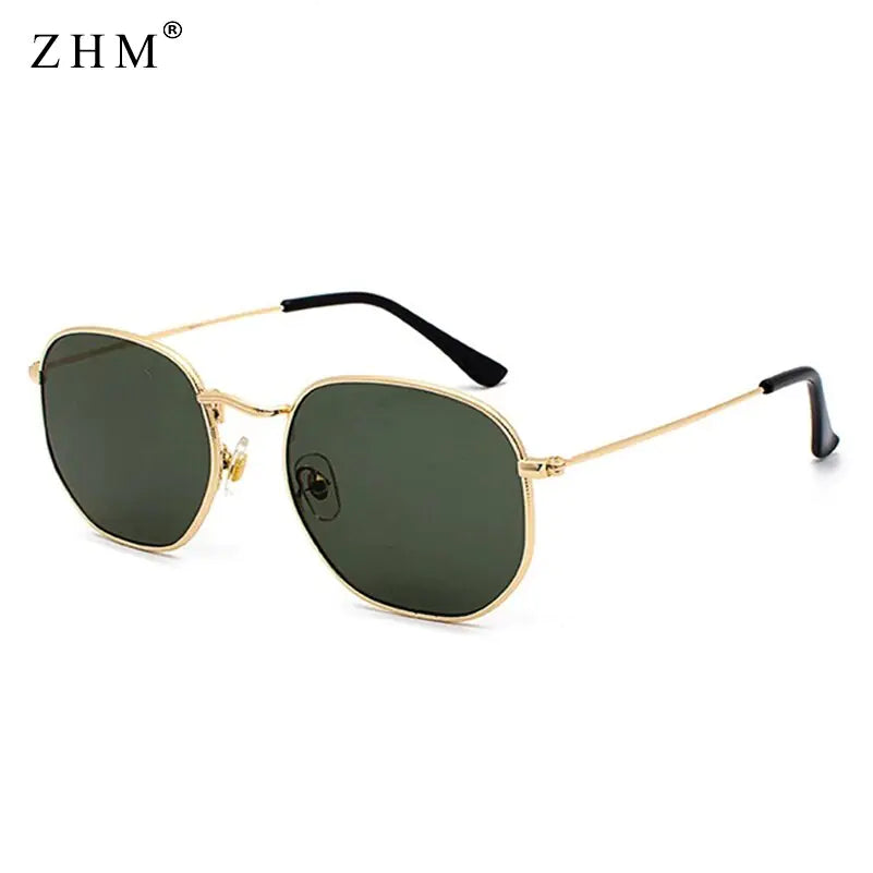 Sunglasses with old frame dark green lenses