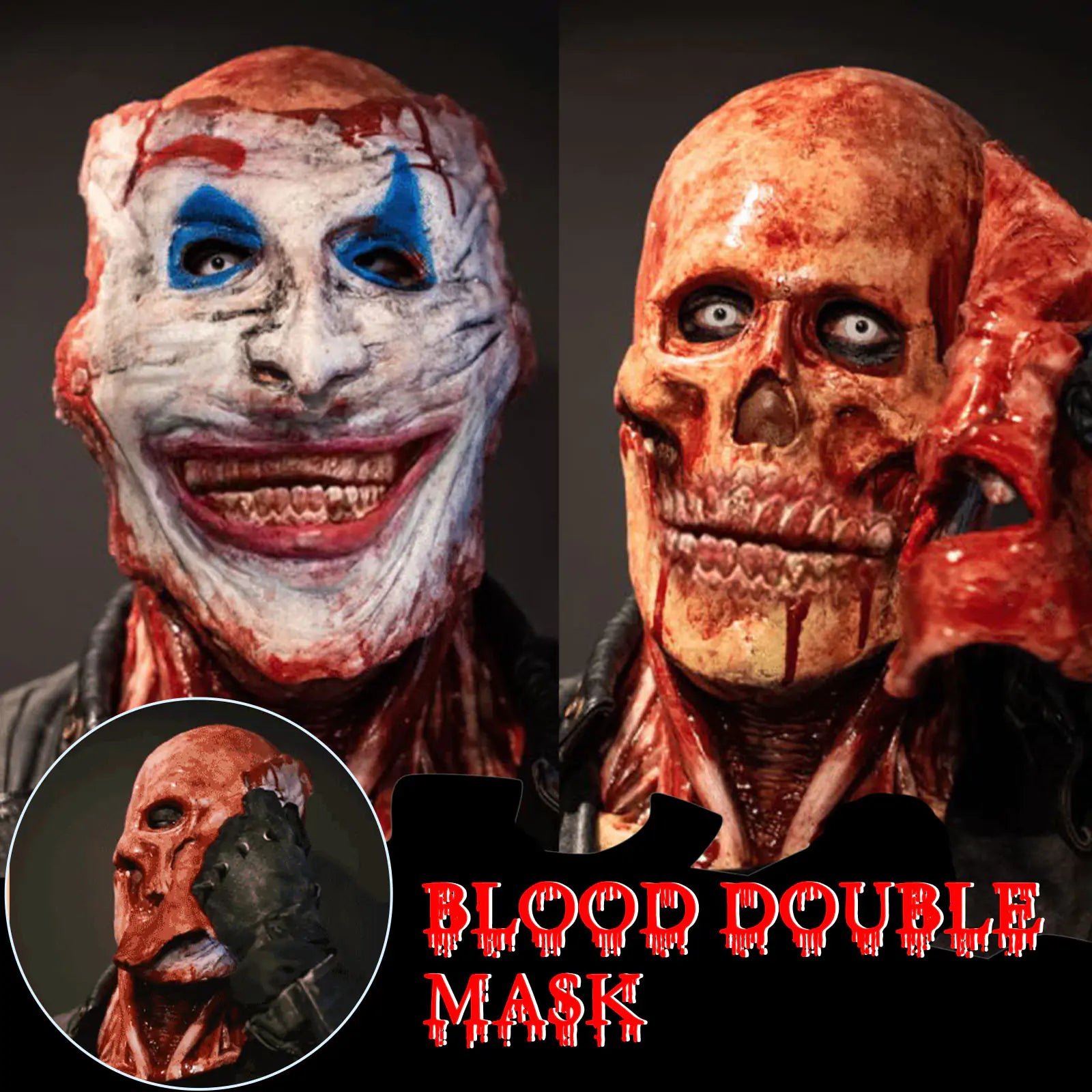 blood double mask