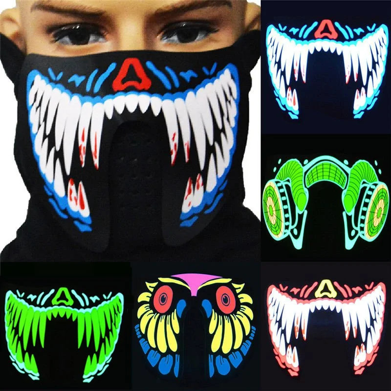 showing different mask patterns