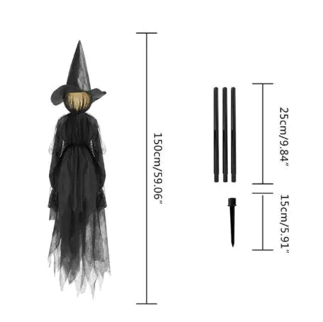 dimensions of the witch prop