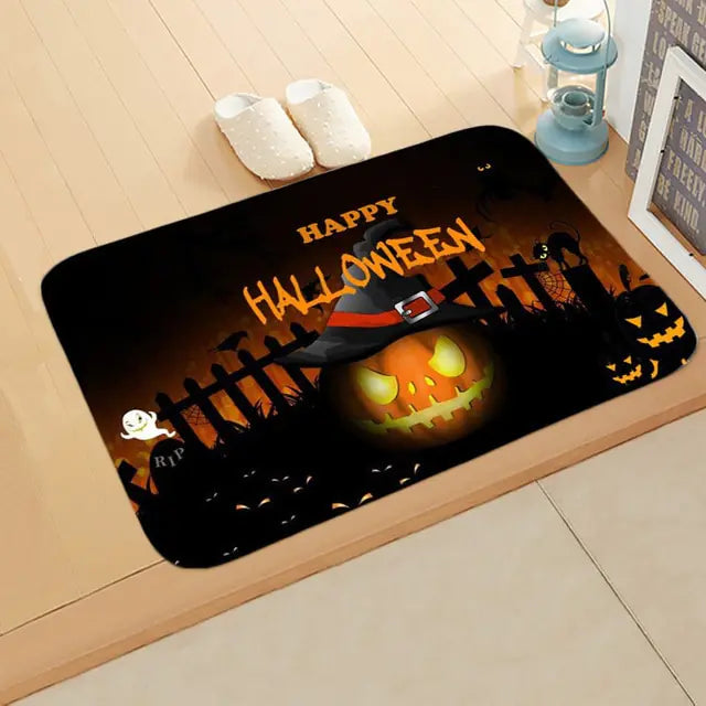 Happy Halloween floor mat