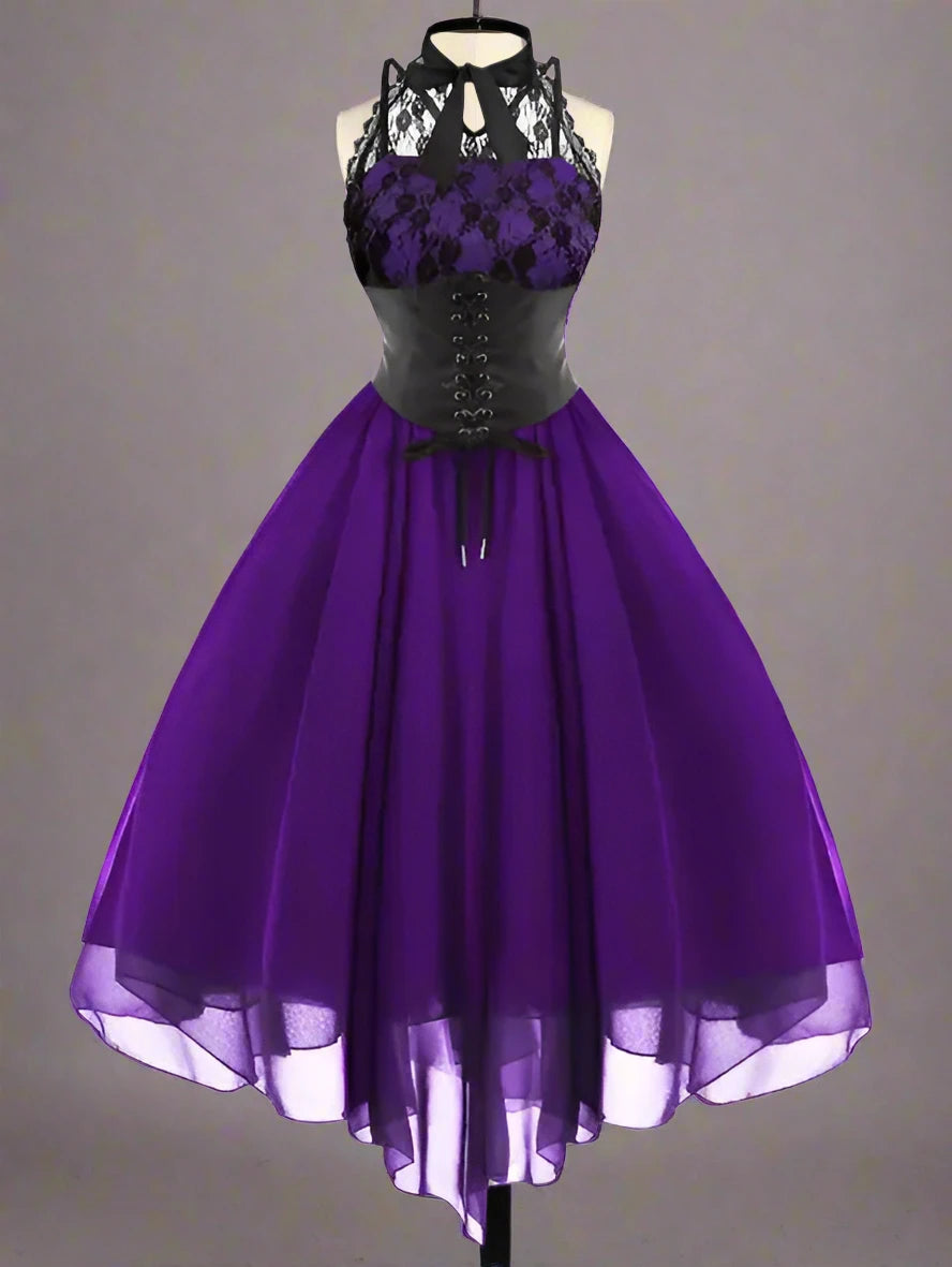 large purple chiffon