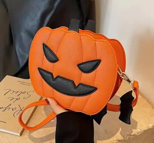 orange pumpkin purse