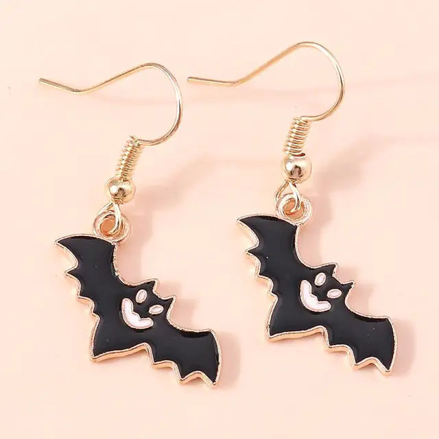 pair of bat earrings