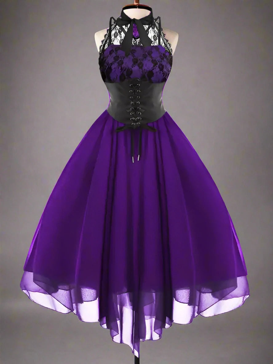 small purple chiffon