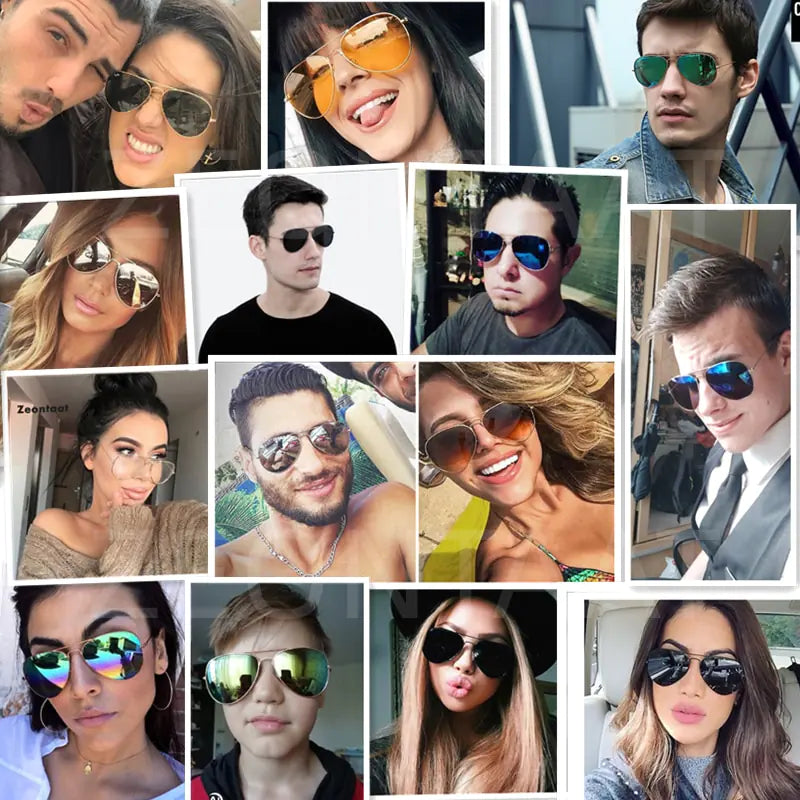 People wearing the sunglasses