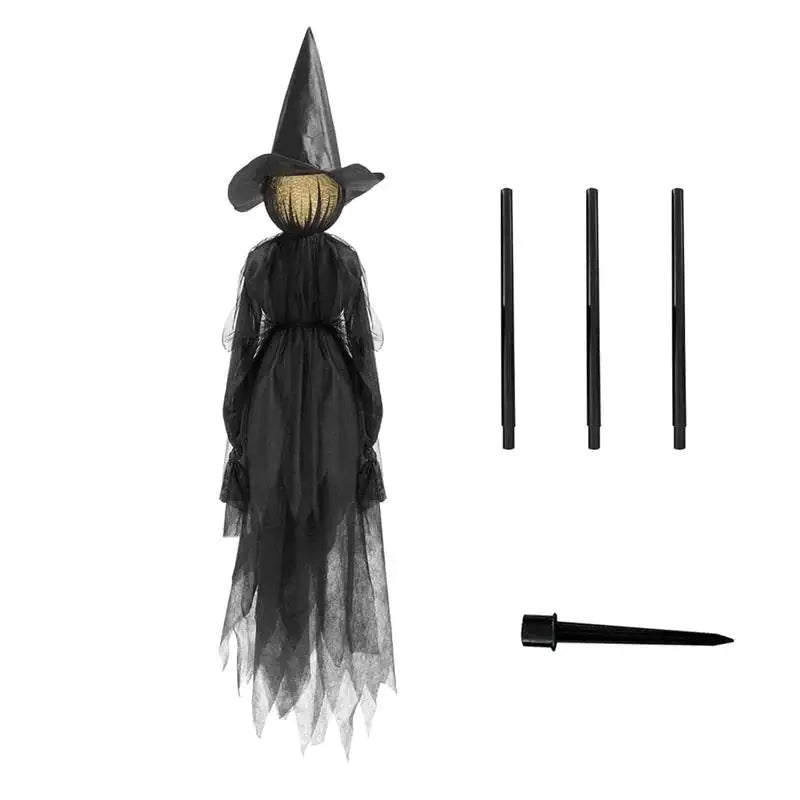 witch with stake