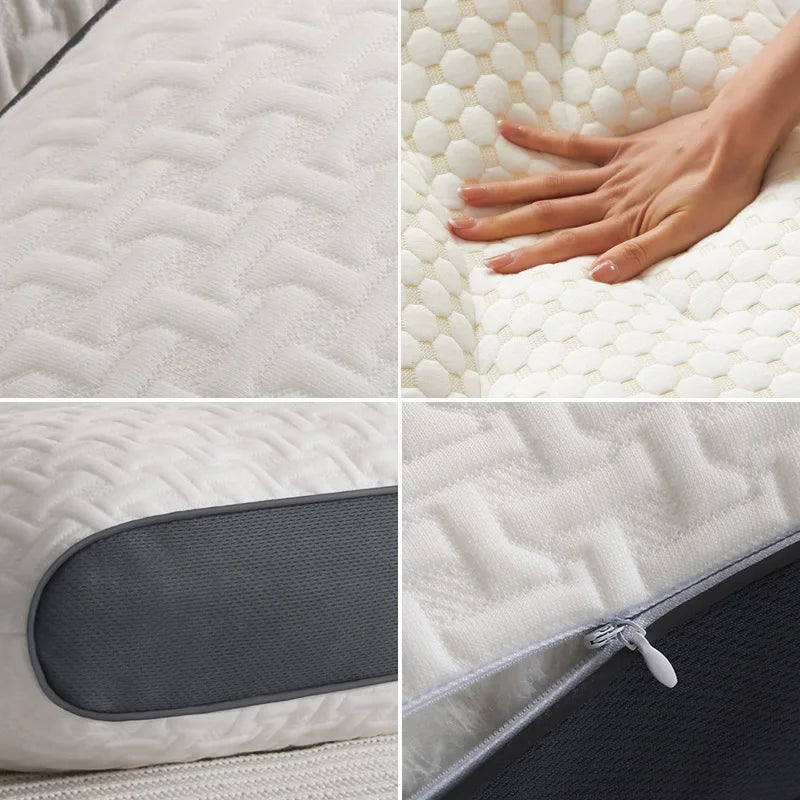 4 pictures of the ergonomic pillow